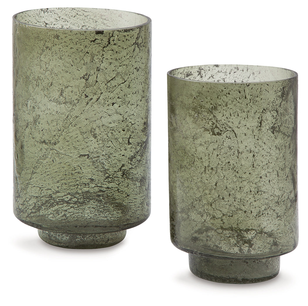 Clarkton Green Candle Holder Set (Set of 2) - A2000623 - Luna Furniture - Dallas Store