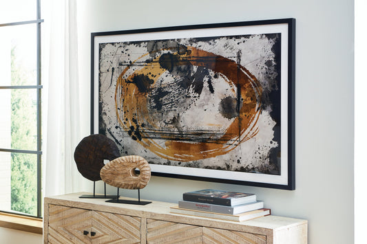 Clefting Black/Caramel/Tan Wall Art - A8000374 - Luna Furniture - Dallas Store