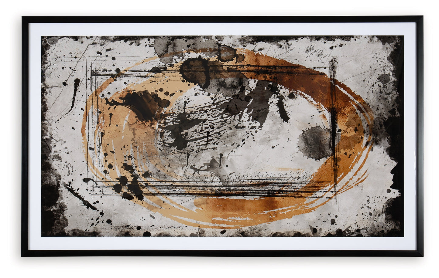 Clefting Black/Caramel/Tan Wall Art - A8000374 - Luna Furniture - Dallas Store