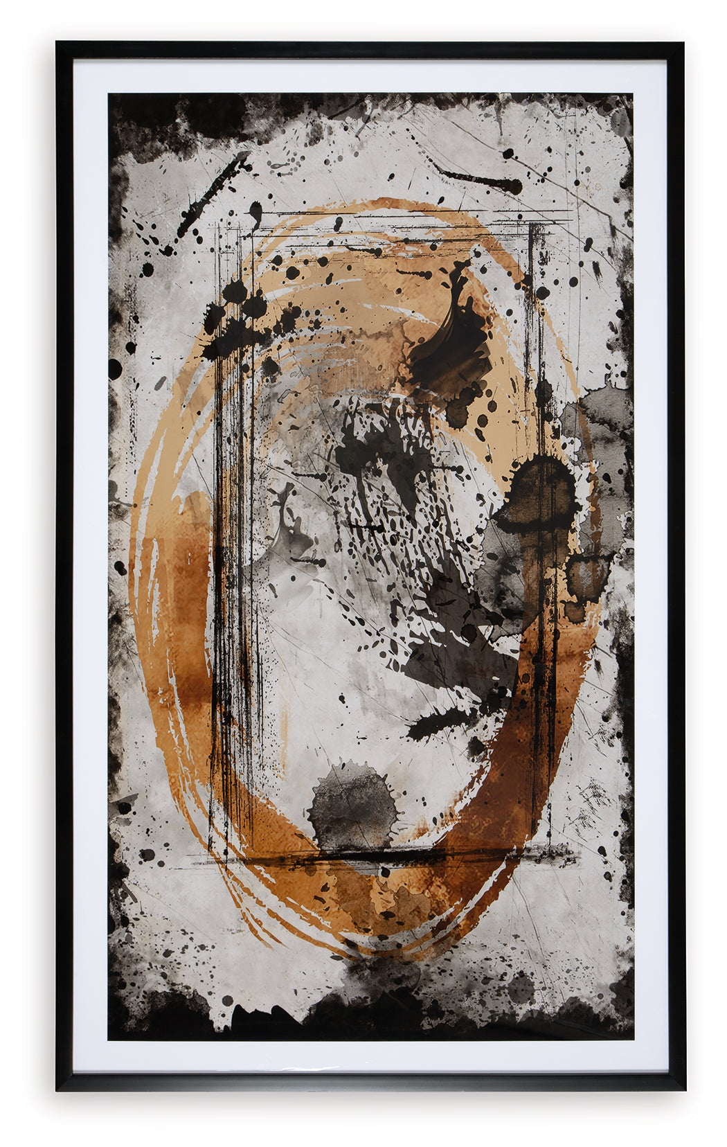 Clefting Black/Caramel/Tan Wall Art - A8000374 - Luna Furniture - Dallas Store
