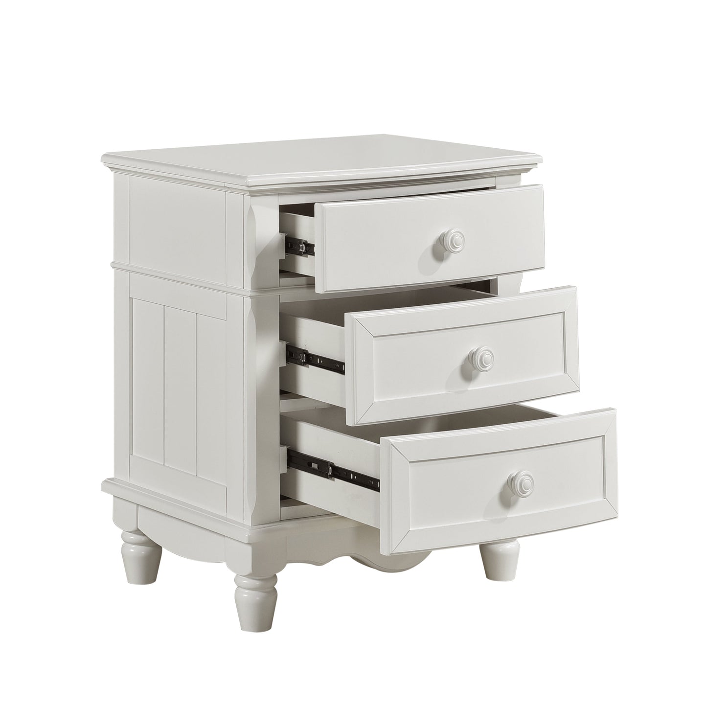 Clementine White Nightstand - B1799-4 - Luna Furniture - Dallas Store
