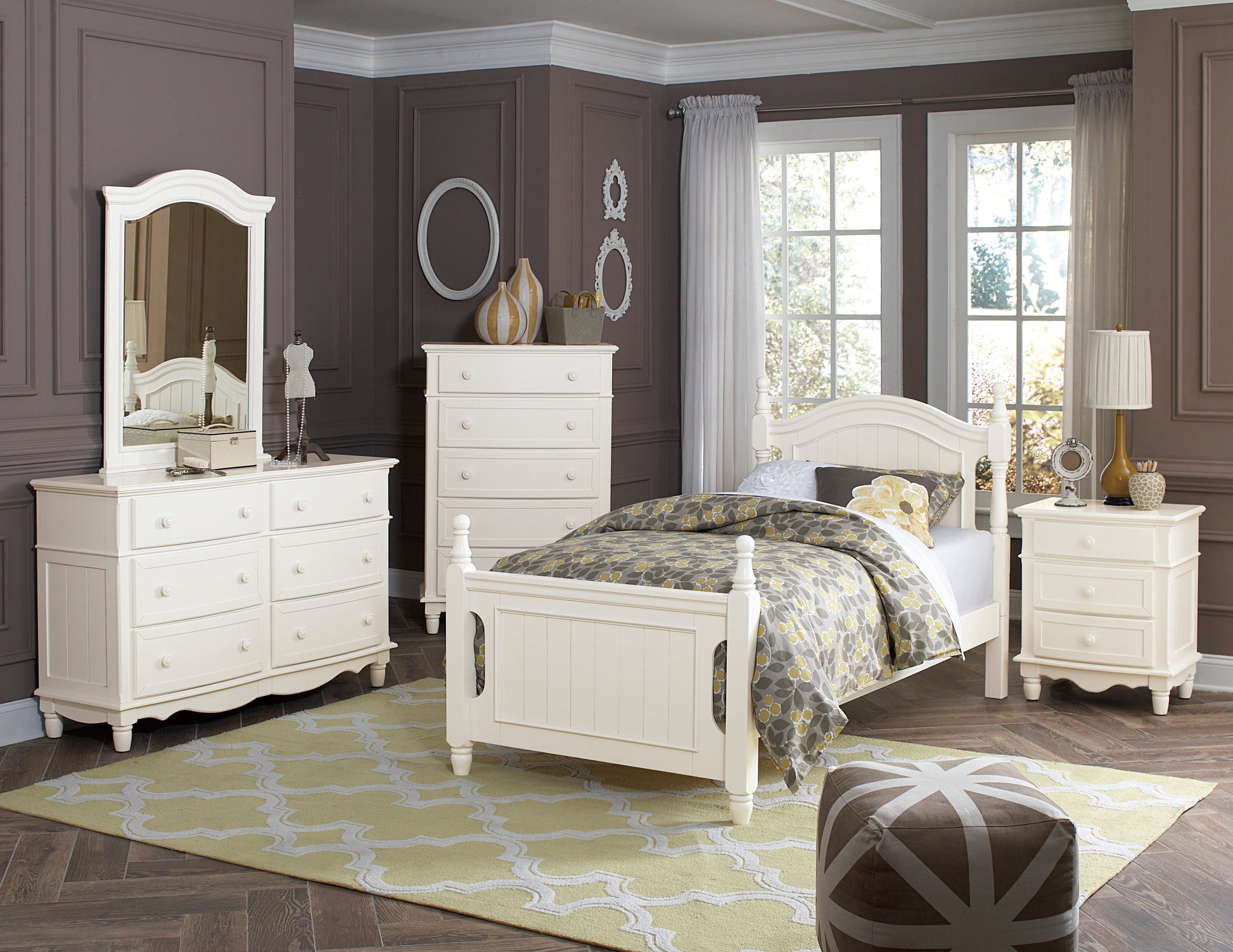 Clementine White Nightstand - B1799-4 - Luna Furniture - Dallas Store