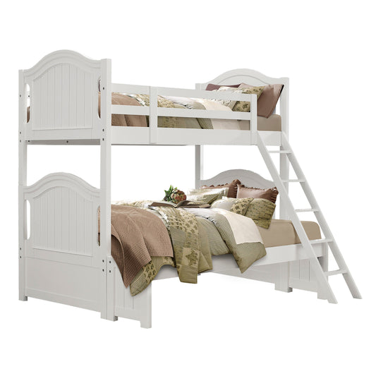 Clementine White Twin/Full Bunk Bed - SET | B1799-F | B1799-HF | B1799-RL | B1799-SL - Luna Furniture - Dallas Store
