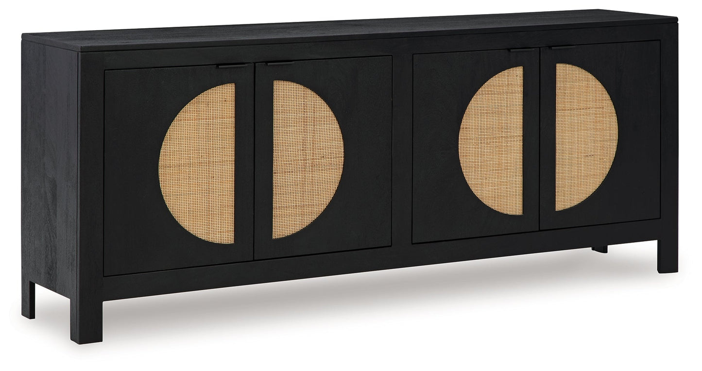 Cliffiings Black/Natural Accent Cabinet - A4000575 - Luna Furniture - Dallas Store