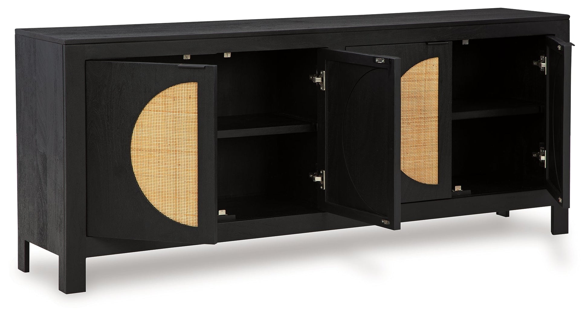 Cliffiings Black/Natural Accent Cabinet - A4000575 - Luna Furniture - Dallas Store