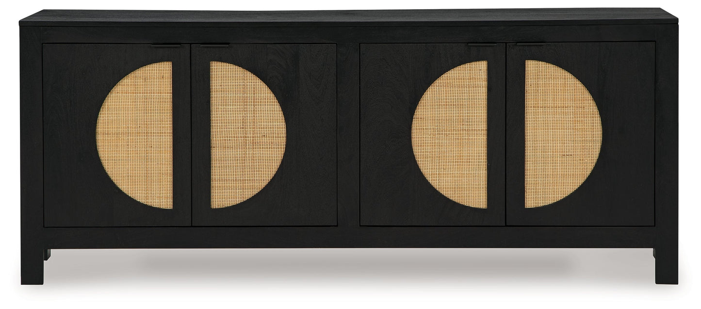 Cliffiings Black/Natural Accent Cabinet - A4000575 - Luna Furniture - Dallas Store