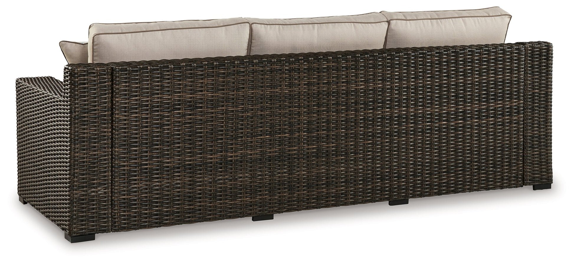 Coastline Bay Brown Outdoor Sofa with Cushion - P784-838 - Luna Furniture - Dallas Store