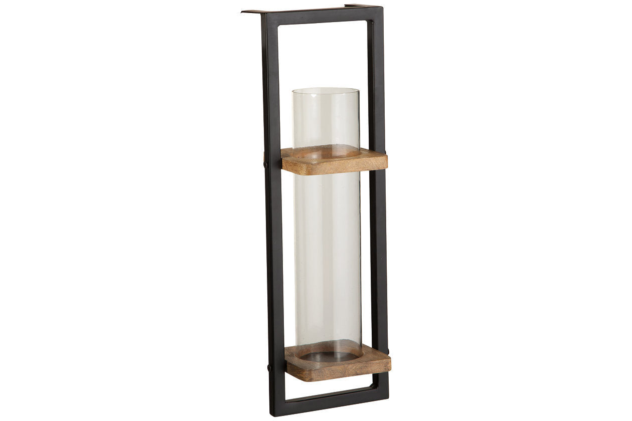 Colburn Natural/Black Wall Sconce - A8010171 - Luna Furniture - Dallas Store