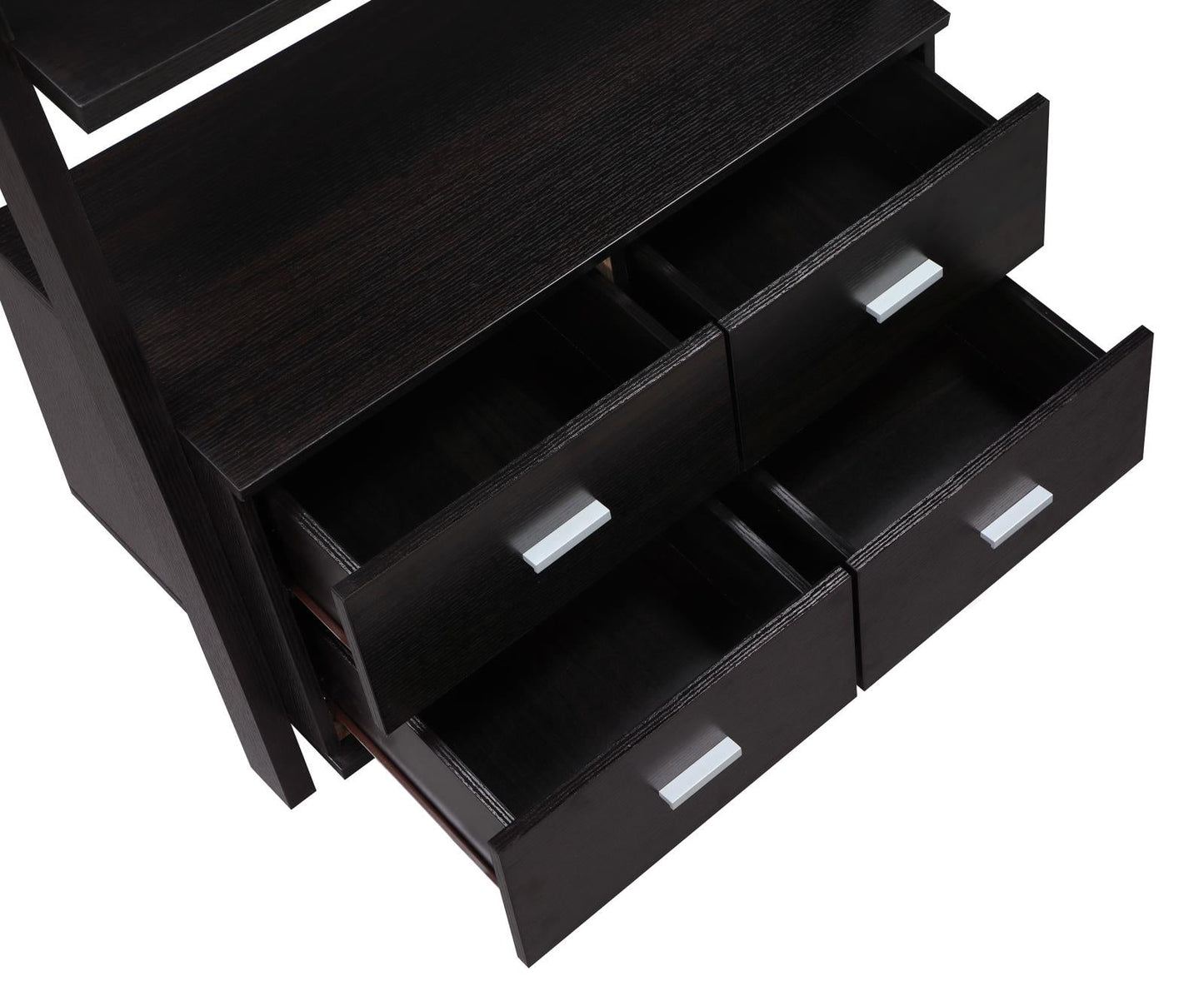 Colella Cappuccino 4-Drawer Storage Bookcase - 800319 - Luna Furniture - Dallas Store