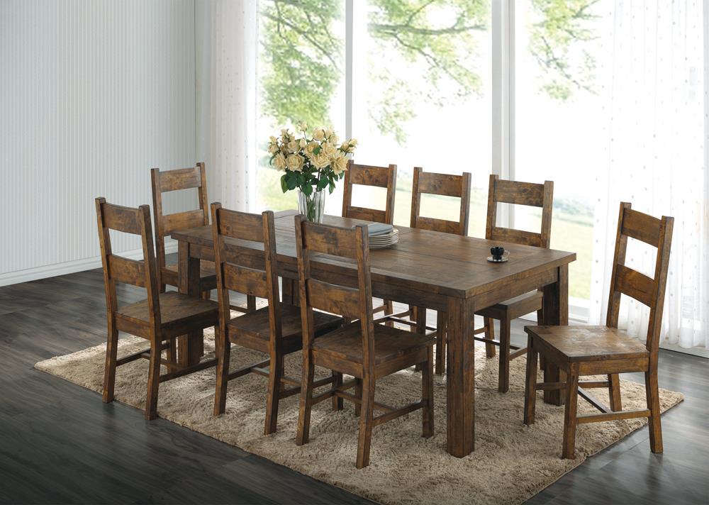 Coleman Rustic Golden Brown Dining Side Chairs, Set of 2 - 107042 - Luna Furniture - Dallas Store