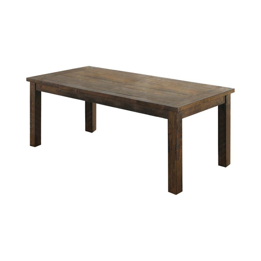Coleman Rustic Golden Brown Rectangular Dining Table - 107041 - Luna Furniture - Dallas Store