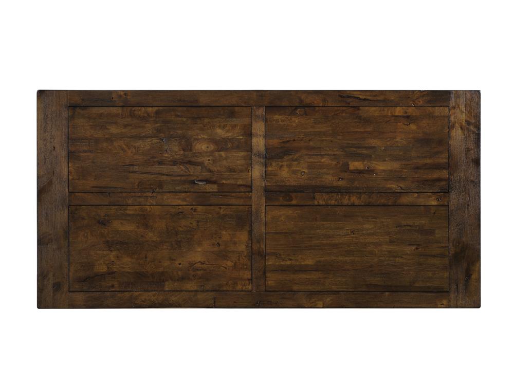 Coleman Rustic Golden Brown Rectangular Dining Table - 107041 - Luna Furniture - Dallas Store