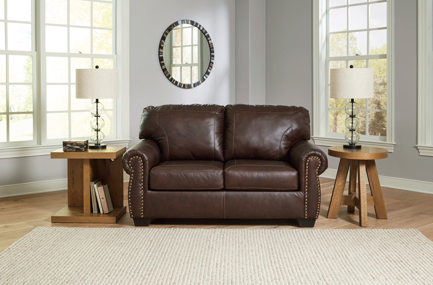 Colleton Dark Brown Loveseat - 5210735 - Luna Furniture - Dallas Store