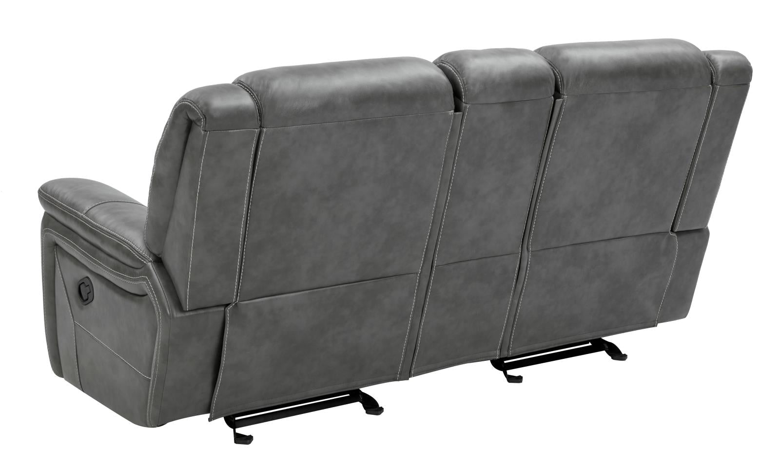 Conrad Upholstered Motion Loveseat Cool Gray - 650355 - Luna Furniture - Dallas Store