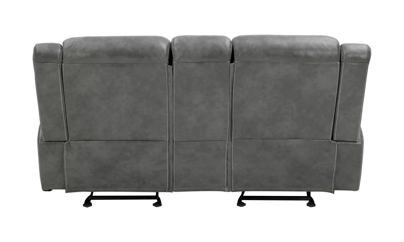 Conrad Upholstered Motion Loveseat Cool Gray - 650355 - Luna Furniture - Dallas Store