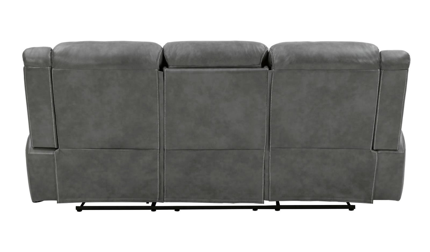 Conrad Upholstered Motion Sofa Cool Gray - 650354 - Luna Furniture - Dallas Store