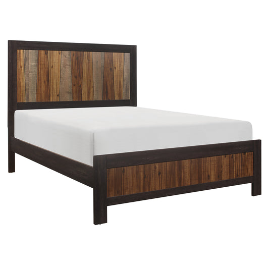 Cooper Wire Brushed Queen Panel Bed - SET | 2059-1 | 2059-3 - Luna Furniture - Dallas Store