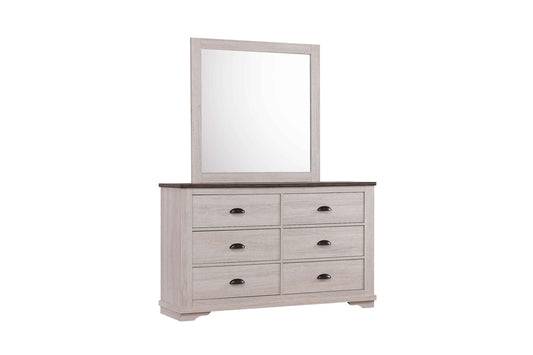 Coralee Chalk/Gray Bedroom Mirror (Mirror Only) - B8130-11 - Luna Furniture - Dallas Store