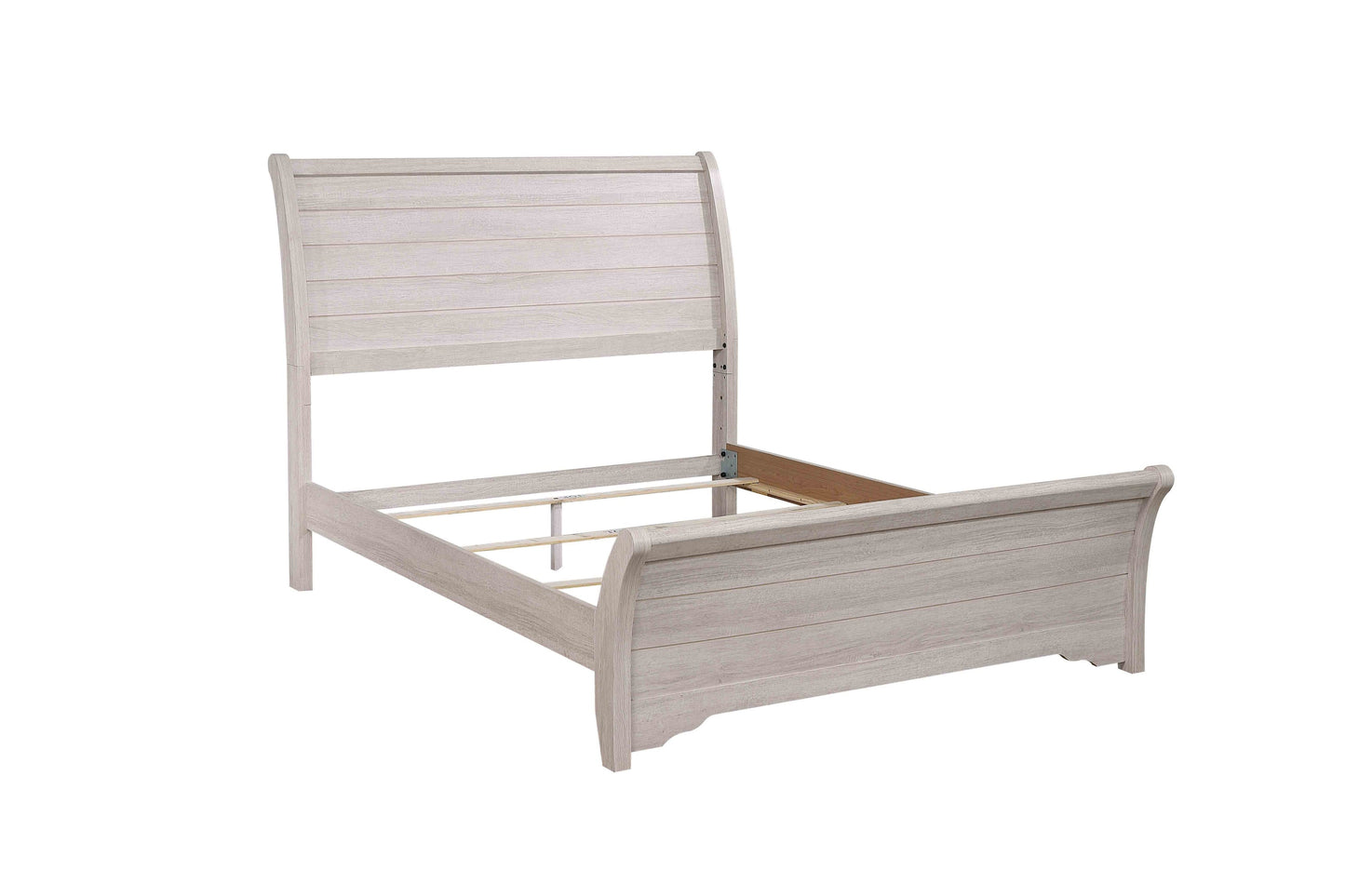 Coralee Chalk/Gray Queen Sleigh Bed - SET | B8130-Q-HB | B8130-Q-FB | B8130-KQ-RAIL - Luna Furniture - Dallas Store