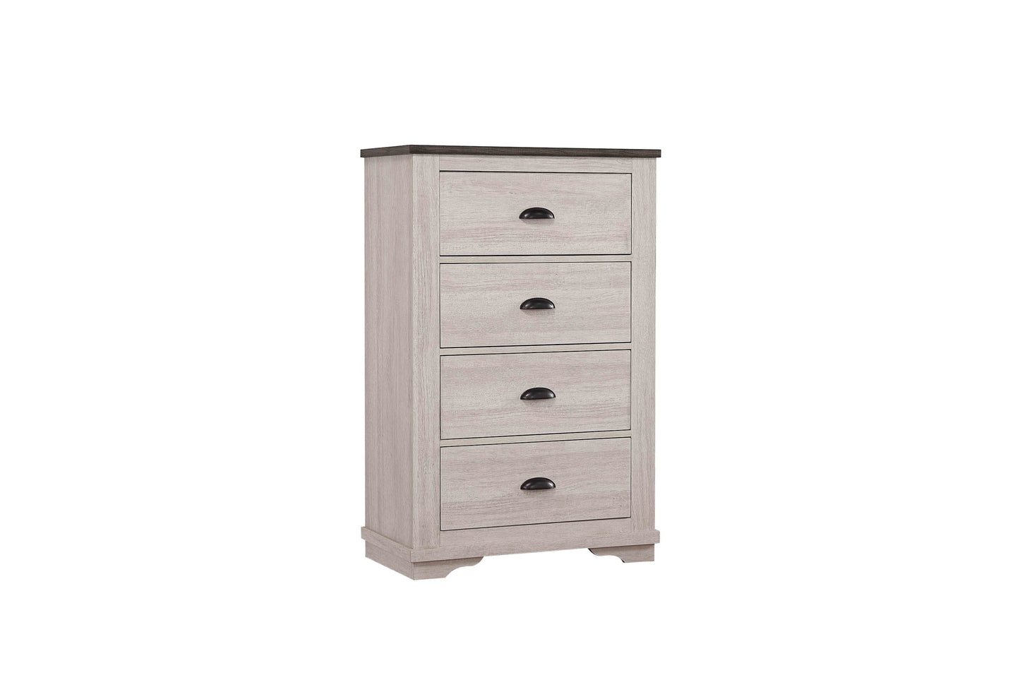 Coralee Chalk/Gray Sleigh Bedroom Set - SET | B8130-K-HB | B8130-K-FB | B8130-KQ-RAIL | B8130-1 | B8130-11 | B8130-2 | B8130-4 - Luna Furniture - Dallas Store