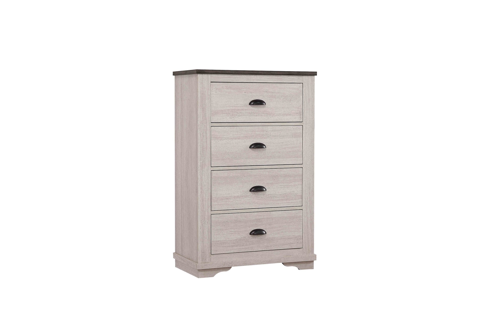 Coralee Chalk/Gray Sleigh Bedroom Set - SET | B8130-K-HB | B8130-K-FB | B8130-KQ-RAIL | B8130-1 | B8130-11 | B8130-2 | B8130-4 - Luna Furniture - Dallas Store
