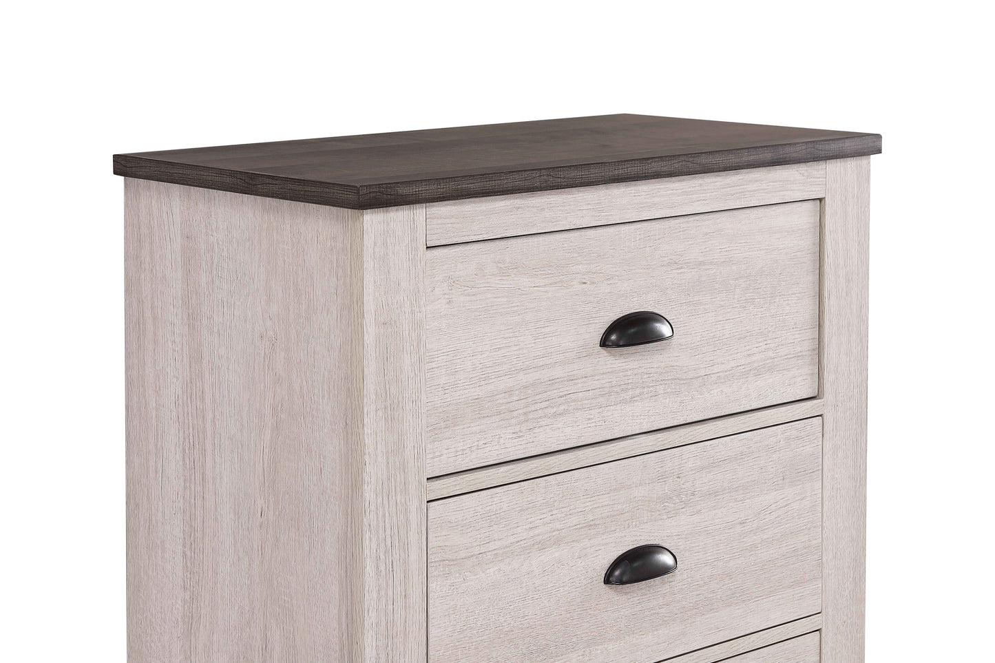 Coralee Chalk/Gray Sleigh Bedroom Set - SET | B8130-K-HB | B8130-K-FB | B8130-KQ-RAIL | B8130-1 | B8130-11 | B8130-2 | B8130-4 - Luna Furniture - Dallas Store