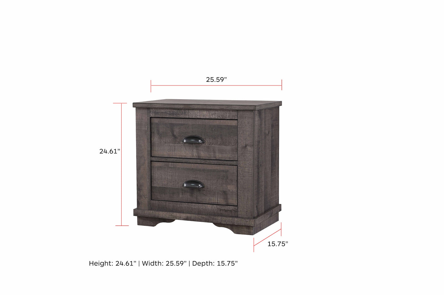 Coralee Gray Sleigh Bedroom Set - SET | B8100-K-HB | B8100-K-FB | B8100-KQ-RAIL | B8100-1 | B8100-11 - Luna Furniture - Dallas Store