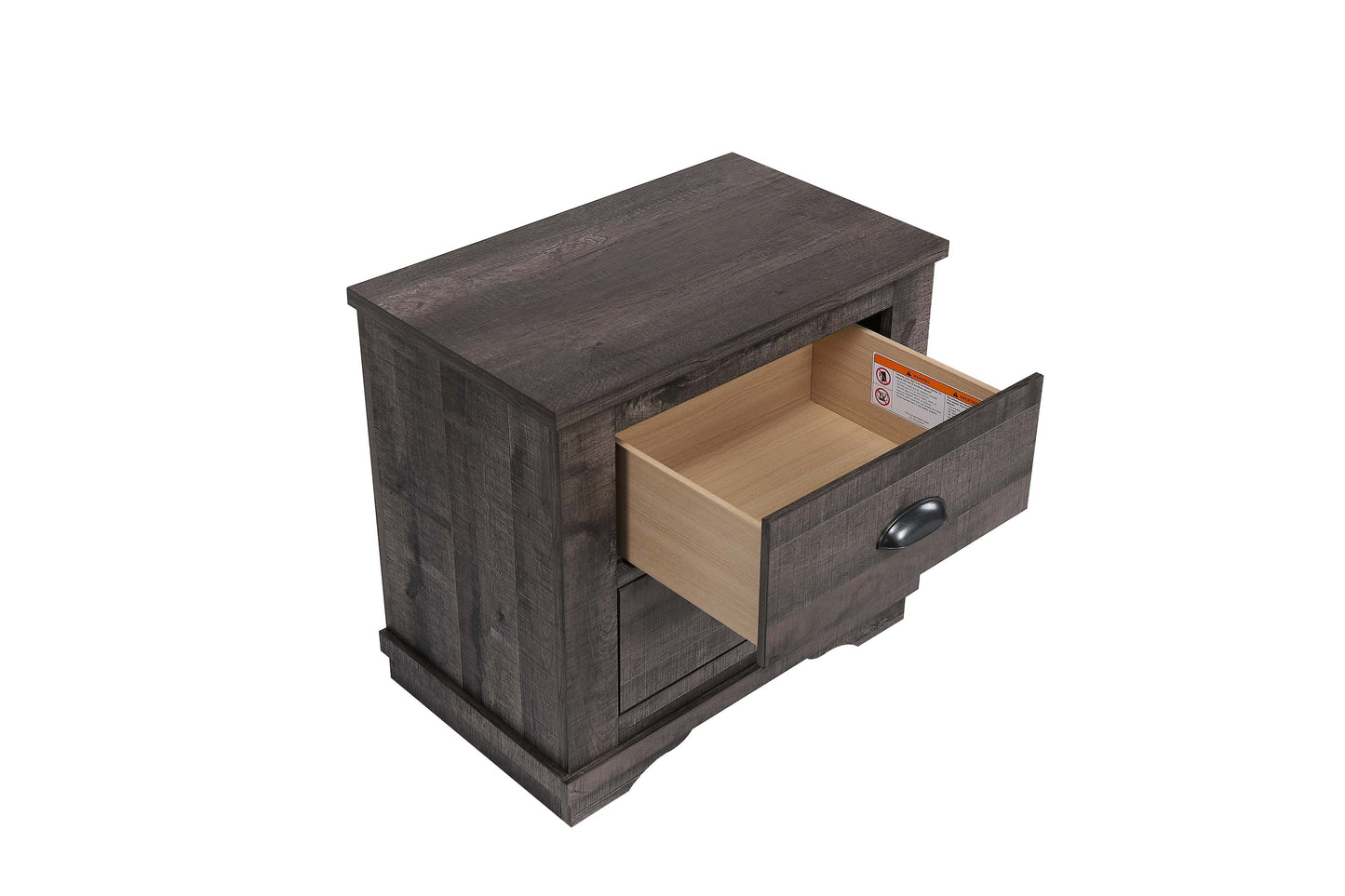 Coralee Gray Sleigh Bedroom Set - SET | B8100-K-HB | B8100-K-FB | B8100-KQ-RAIL | B8100-1 | B8100-11 - Luna Furniture - Dallas Store