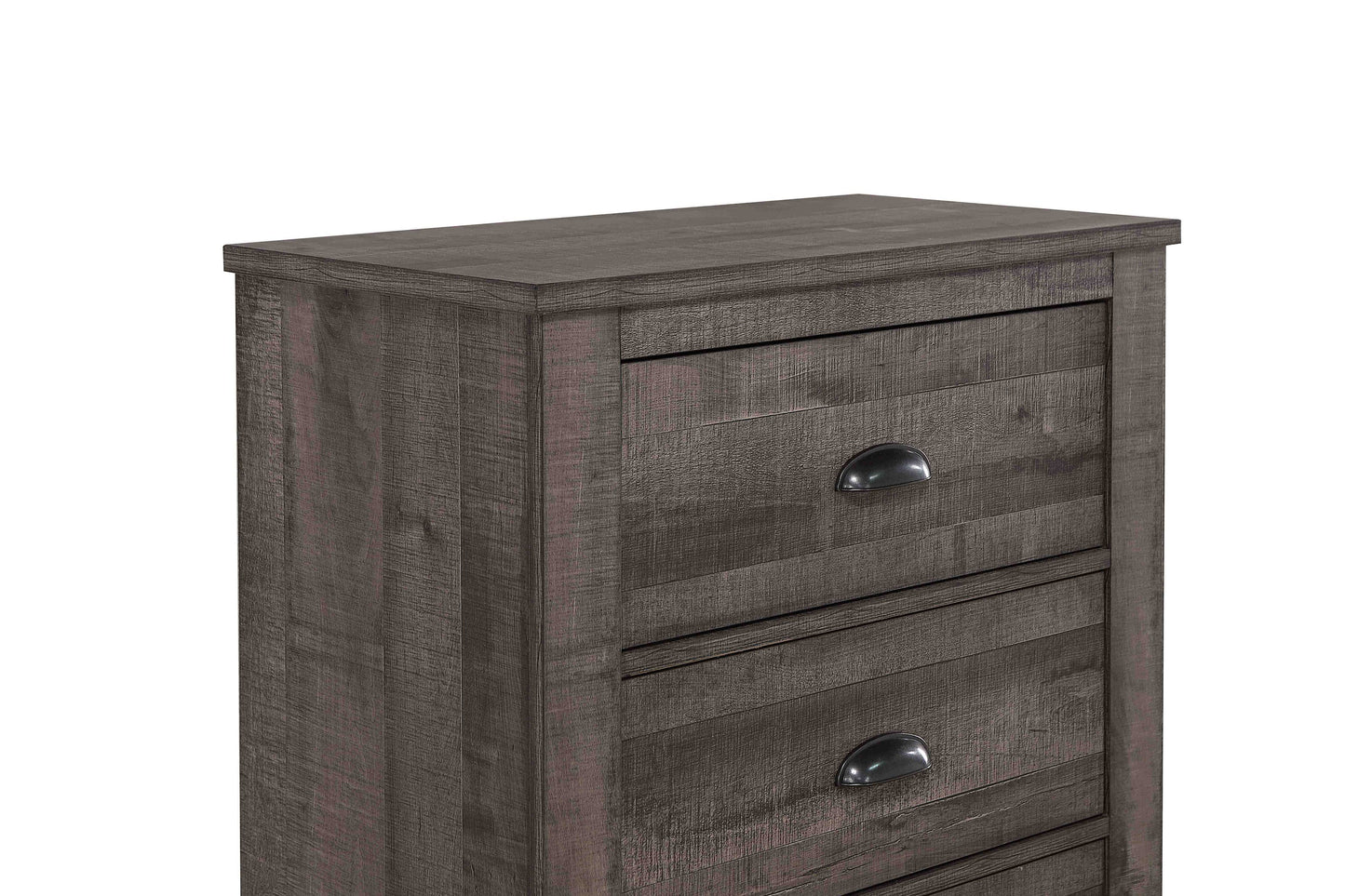 Coralee Gray Sleigh Bedroom Set - SET | B8100-K-HB | B8100-K-FB | B8100-KQ-RAIL | B8100-1 | B8100-11 - Luna Furniture - Dallas Store