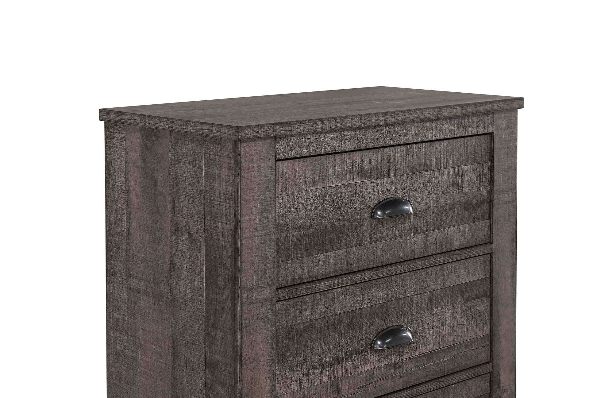 Coralee Gray Sleigh Bedroom Set - SET | B8100-K-HB | B8100-K-FB | B8100-KQ-RAIL | B8100-1 | B8100-11 - Luna Furniture - Dallas Store