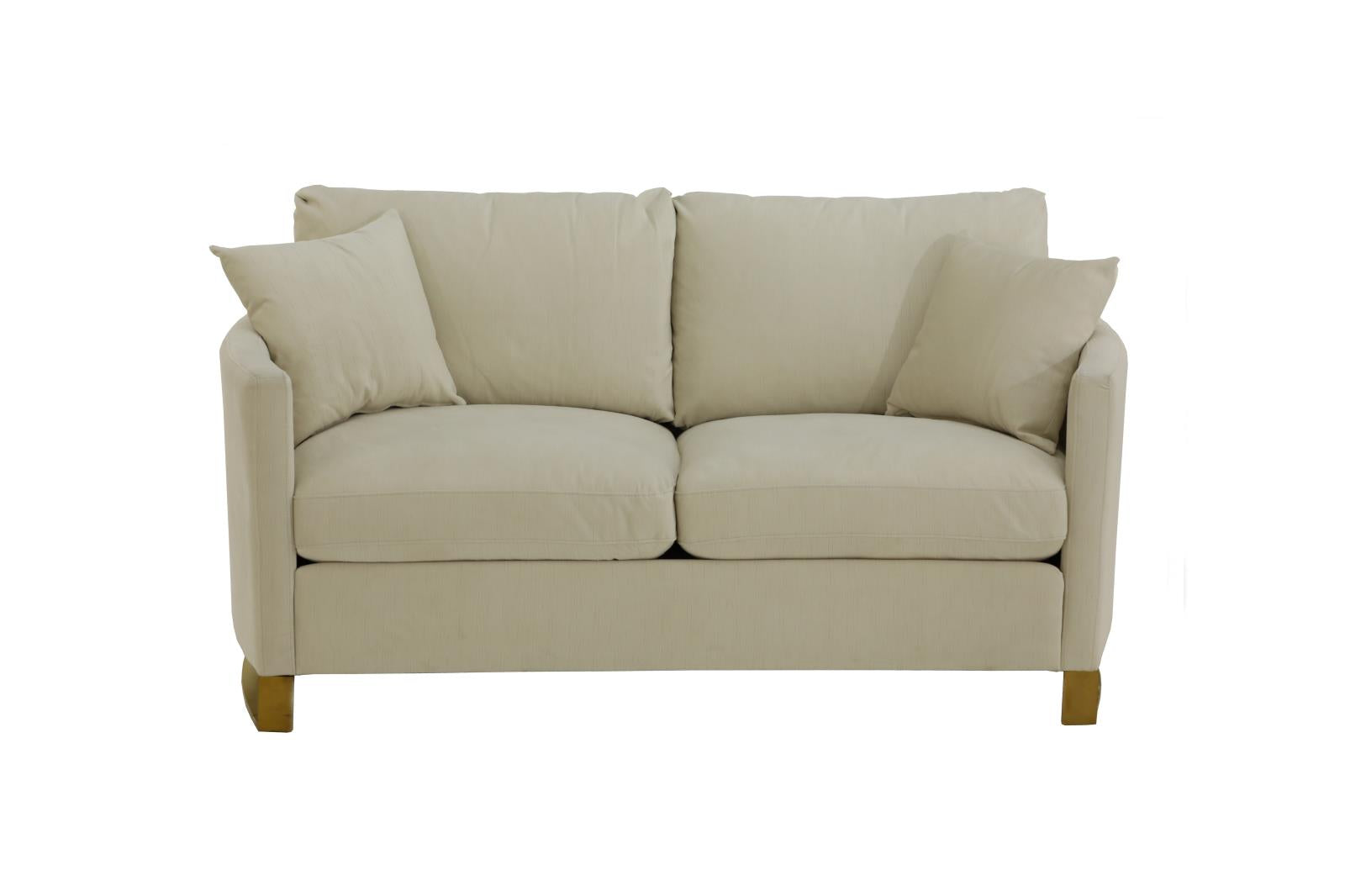Corliss Upholstered Arched Arms Loveseat Beige - 508822 - Luna Furniture - Dallas Store