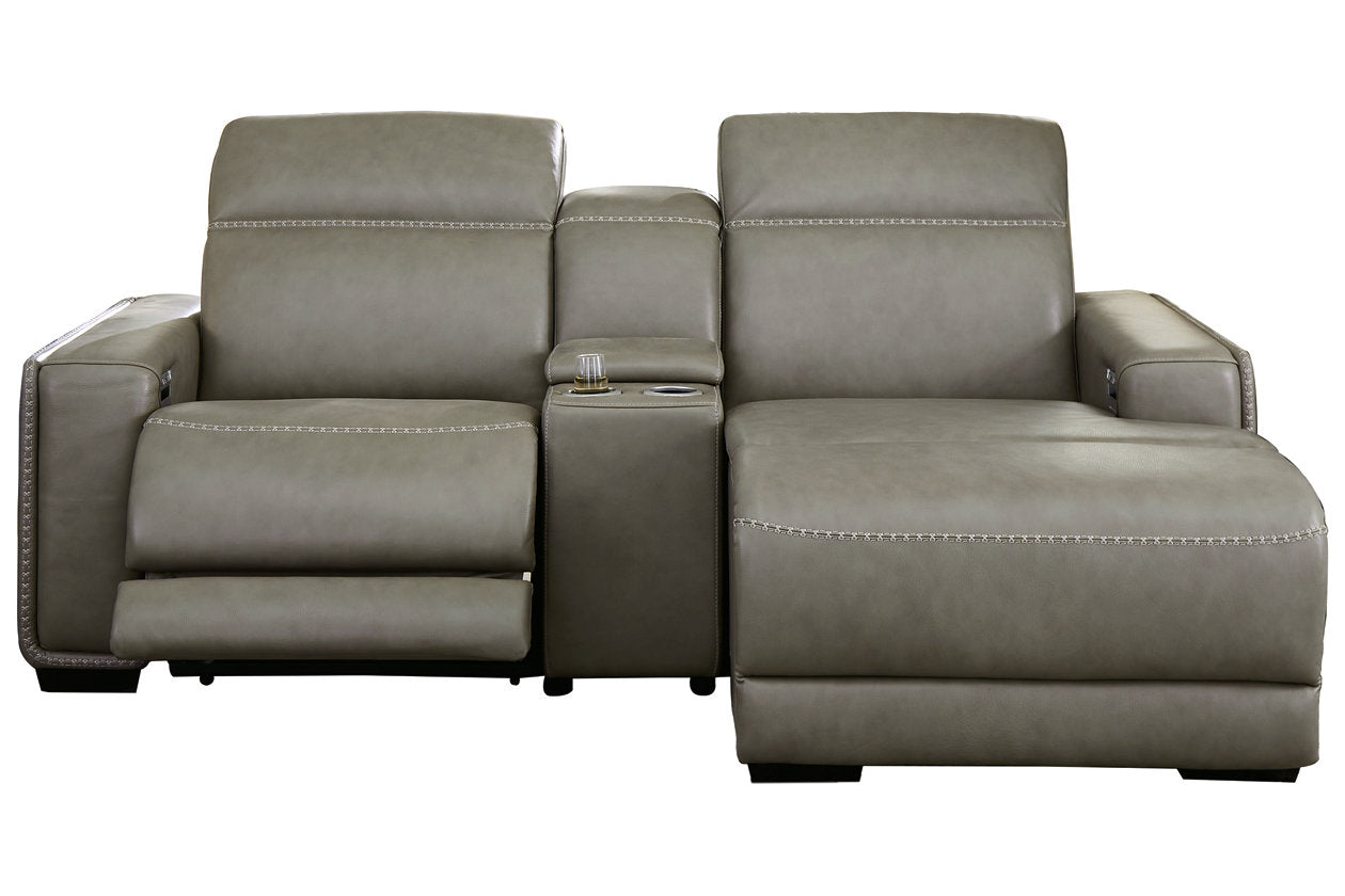 Correze Gray 3-Piece Power Reclining Sectional with Chaise - SET | U9420257 | U9420258 | U9420297 - Luna Furniture - Dallas Store