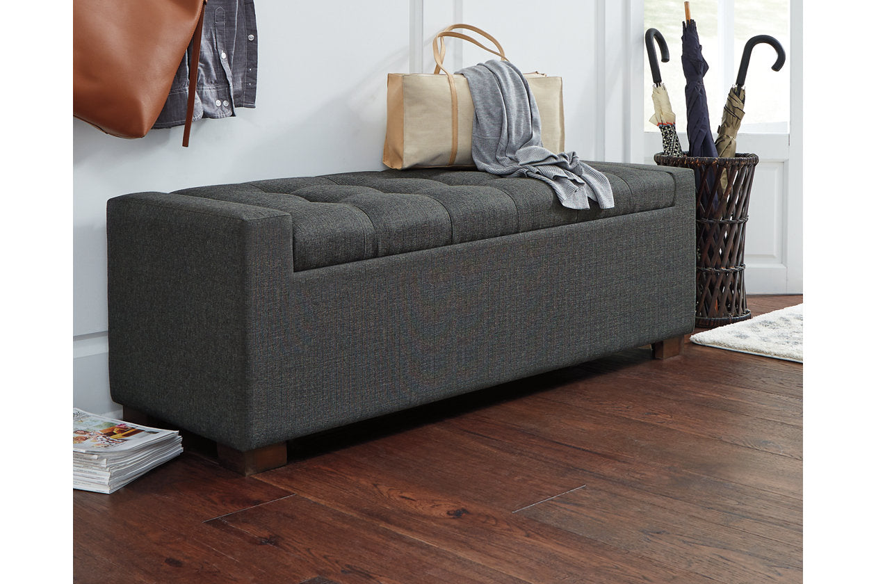 Cortwell Gray Storage Bench - A3000224 - Luna Furniture - Dallas Store
