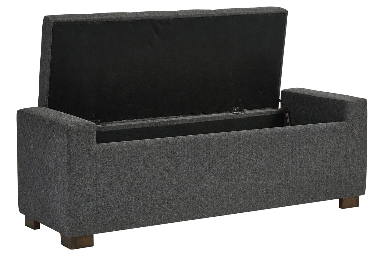 Cortwell Gray Storage Bench - A3000224 - Luna Furniture - Dallas Store