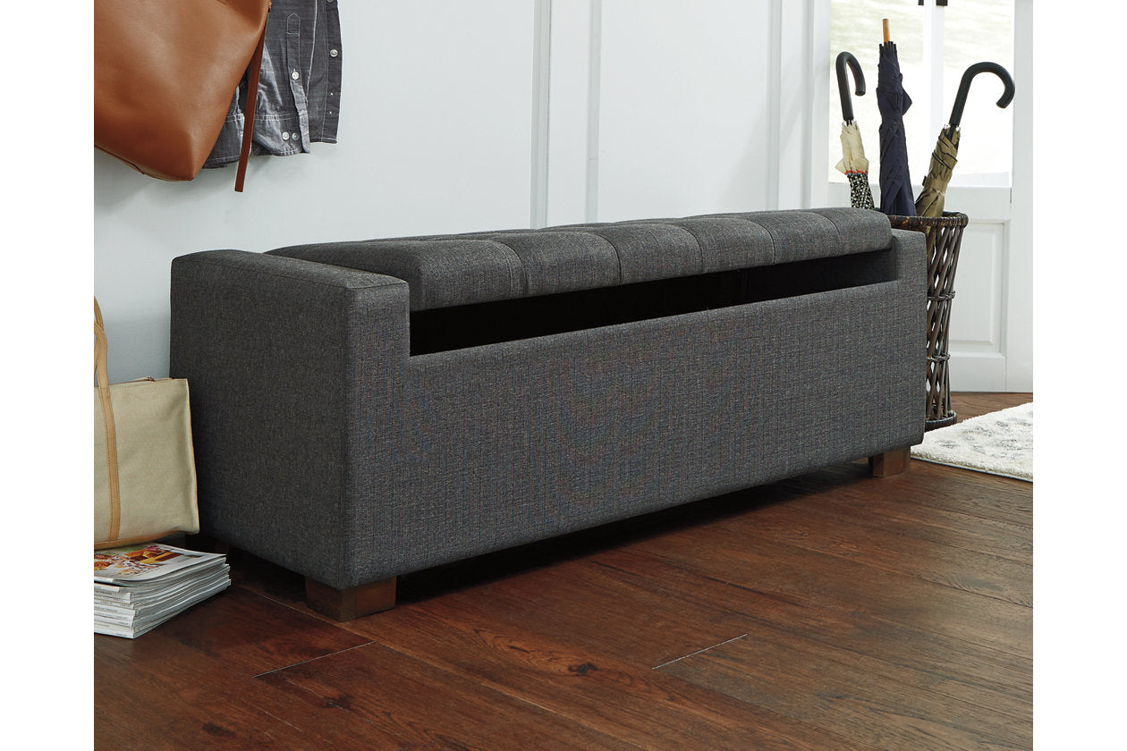 Cortwell Gray Storage Bench - A3000224 - Luna Furniture - Dallas Store