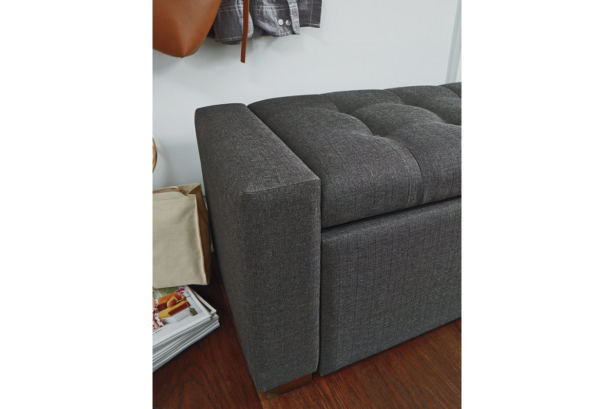 Cortwell Gray Storage Bench - A3000224 - Luna Furniture - Dallas Store