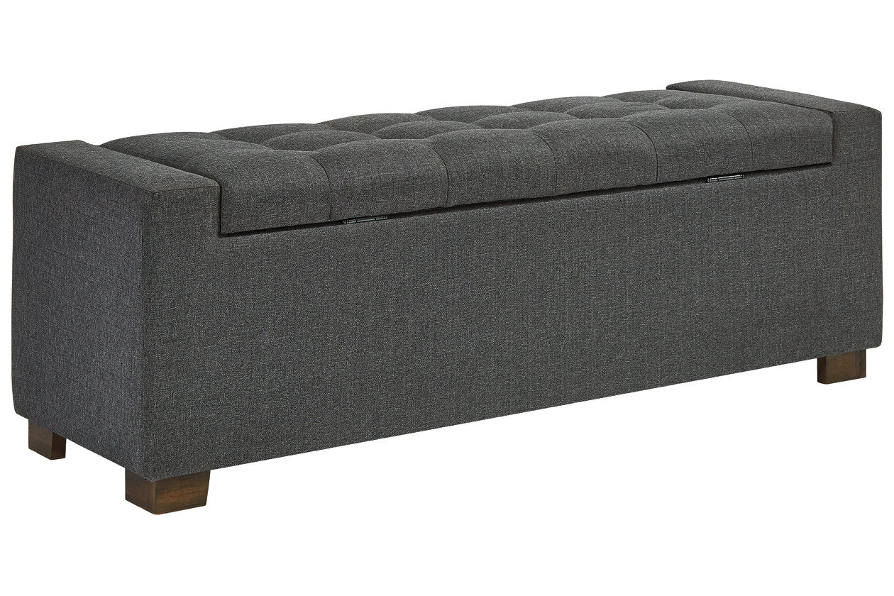 Cortwell Gray Storage Bench - A3000224 - Luna Furniture - Dallas Store