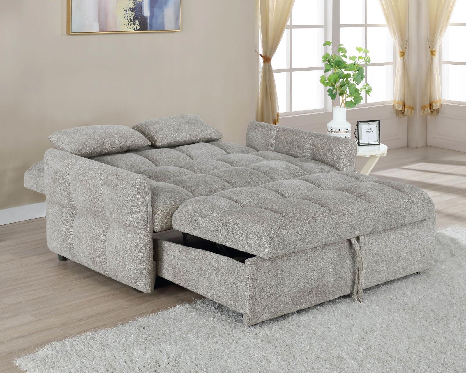 Cotswold Tufted Cushion Sleeper Sofa Bed Beige - 508307 - Luna Furniture - Dallas Store