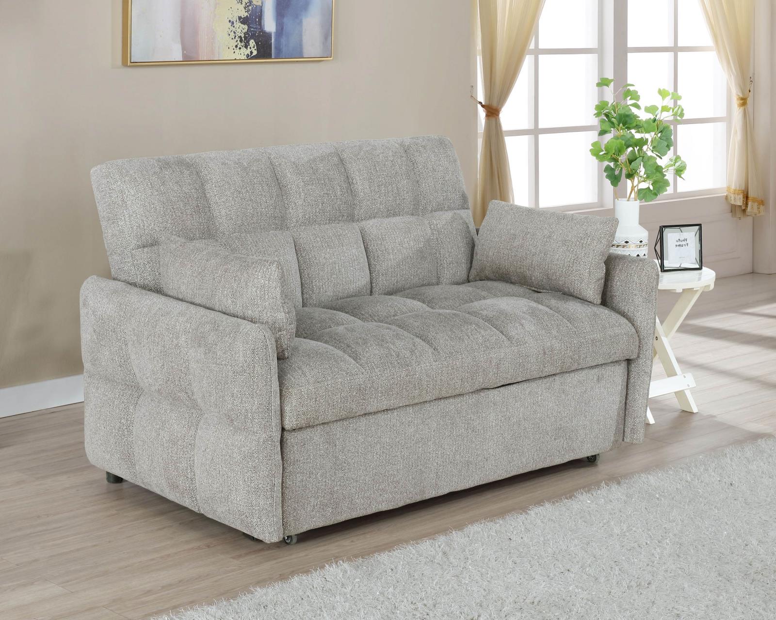 Cotswold Tufted Cushion Sleeper Sofa Bed Beige - 508307 - Luna Furniture - Dallas Store