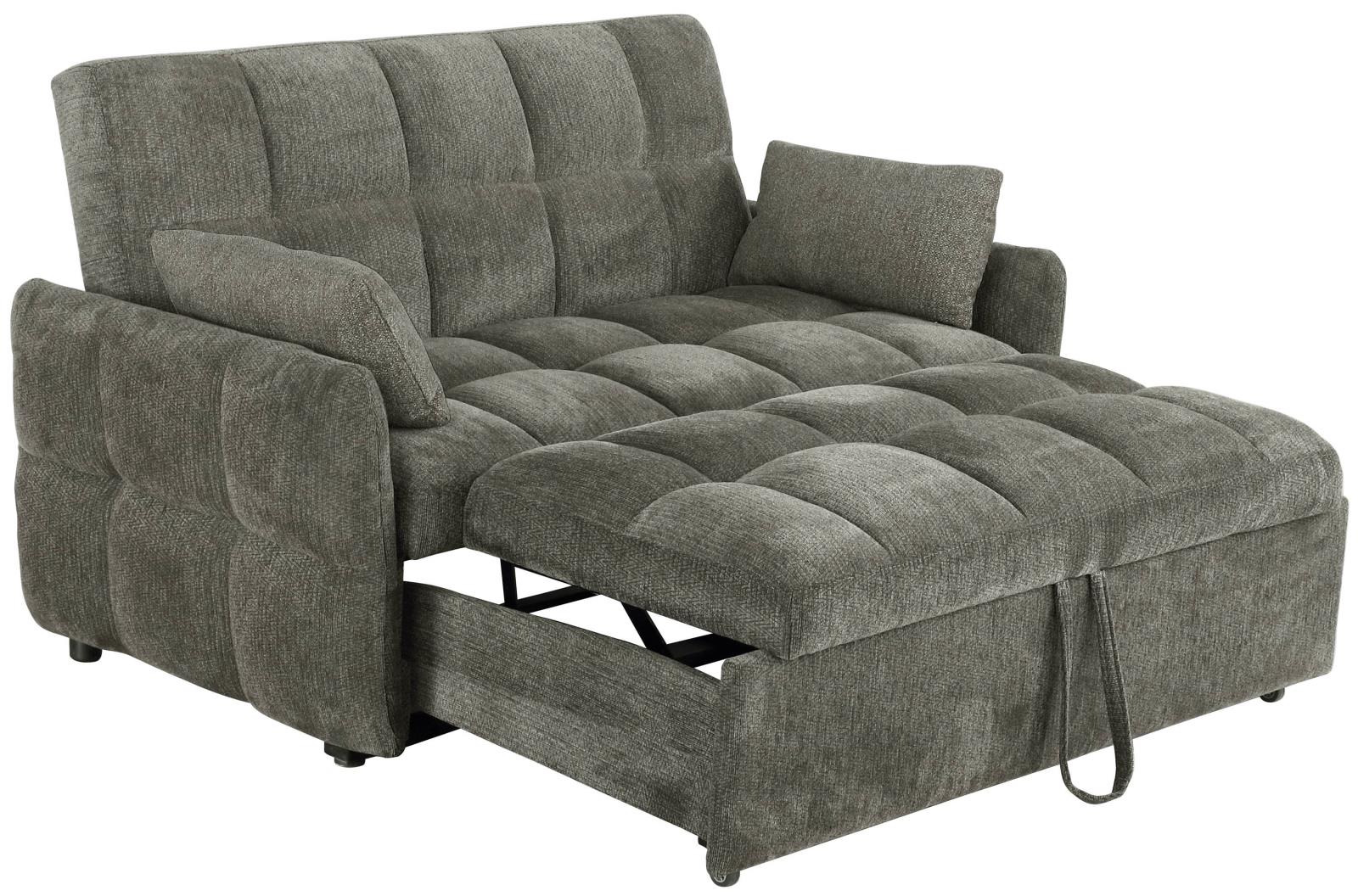 Cotswold Tufted Cushion Sleeper Sofa Bed Brown - 508308 - Luna Furniture - Dallas Store