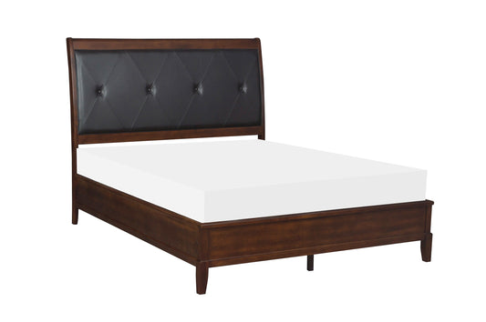 Cotterill Cherry King Upholstered Panel Bed - SET | 1730K-1 | 1730K-2 | 1730-3 - Luna Furniture - Dallas Store