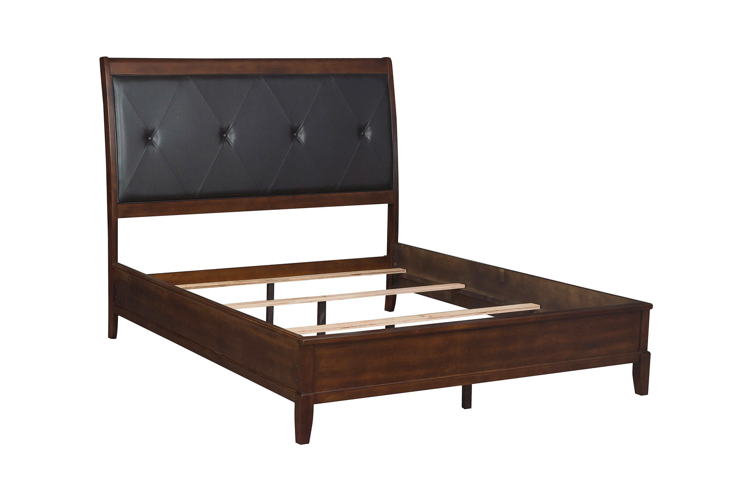 Cotterill Cherry King Upholstered Panel Bed - SET | 1730K-1 | 1730K-2 | 1730-3 - Luna Furniture - Dallas Store