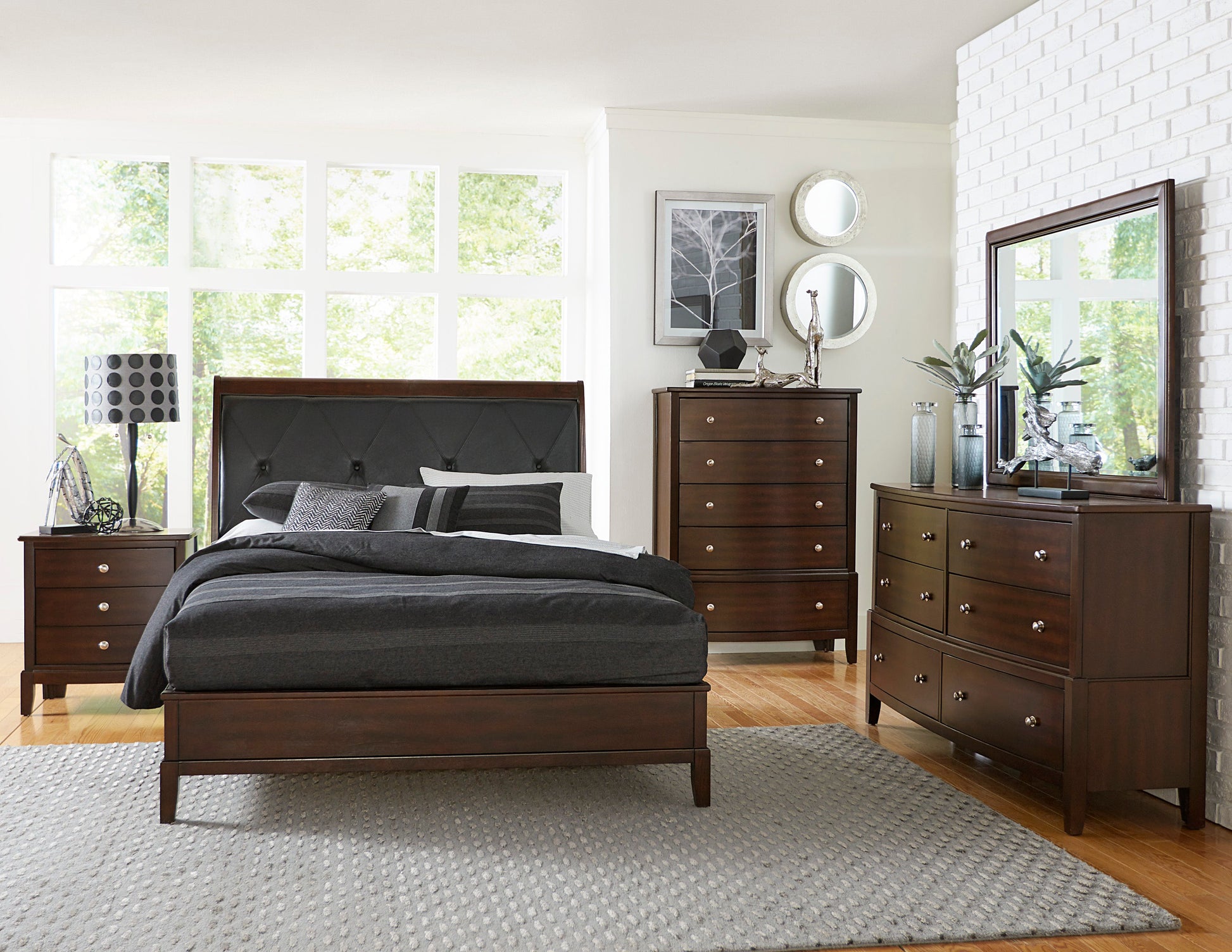 Cotterill Cherry Nightstand - 1730-4 - Luna Furniture - Dallas Store