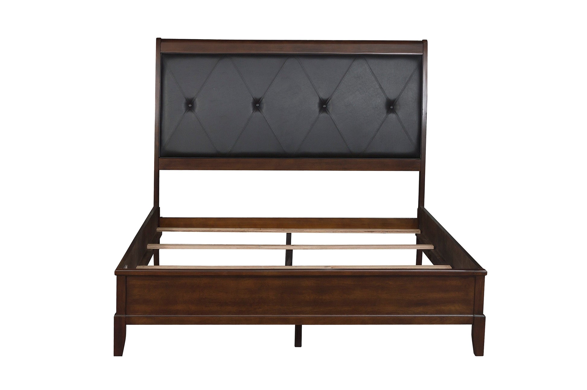 Cotterill Cherry Upholstered Panel Bedroom Set - SET | 1730-1 | 1730-2 | 1730-3 | 1730-5 | 1730-6 - Luna Furniture - Dallas Store