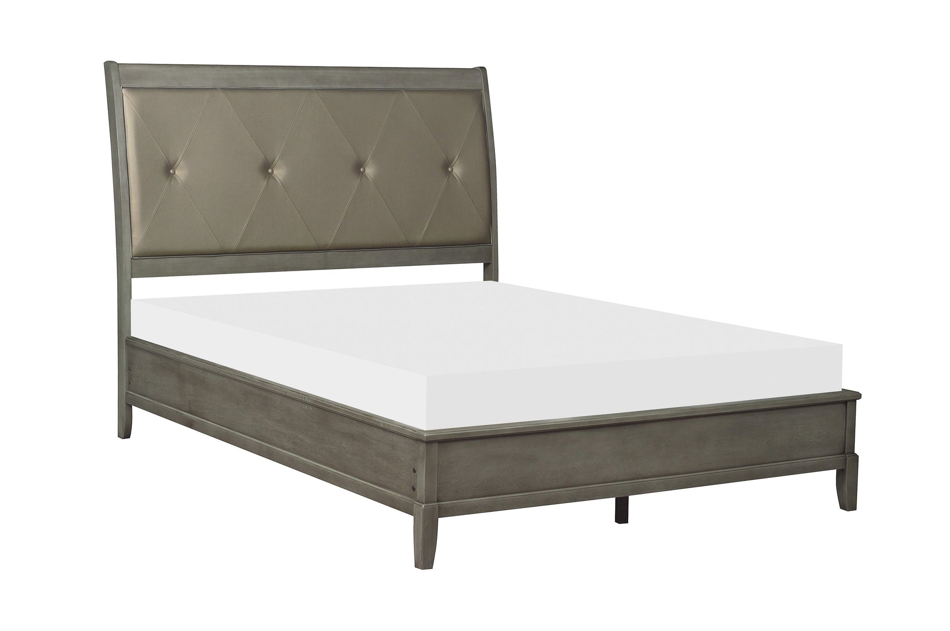 Cotterill Gray King Upholstered Panel Bed - SET | 1730KGY-1 | 1730KGY-2 | 1730GY-3 - Luna Furniture - Dallas Store