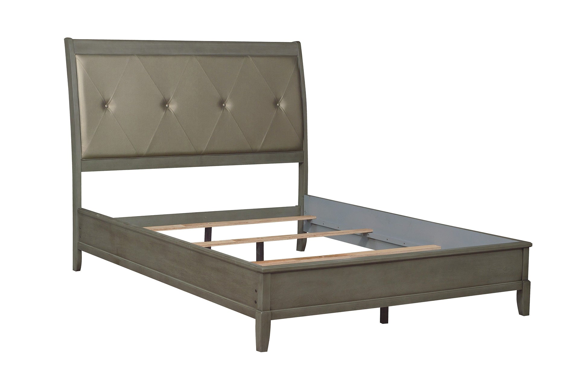 Cotterill Gray King Upholstered Panel Bed - SET | 1730KGY-1 | 1730KGY-2 | 1730GY-3 - Luna Furniture - Dallas Store