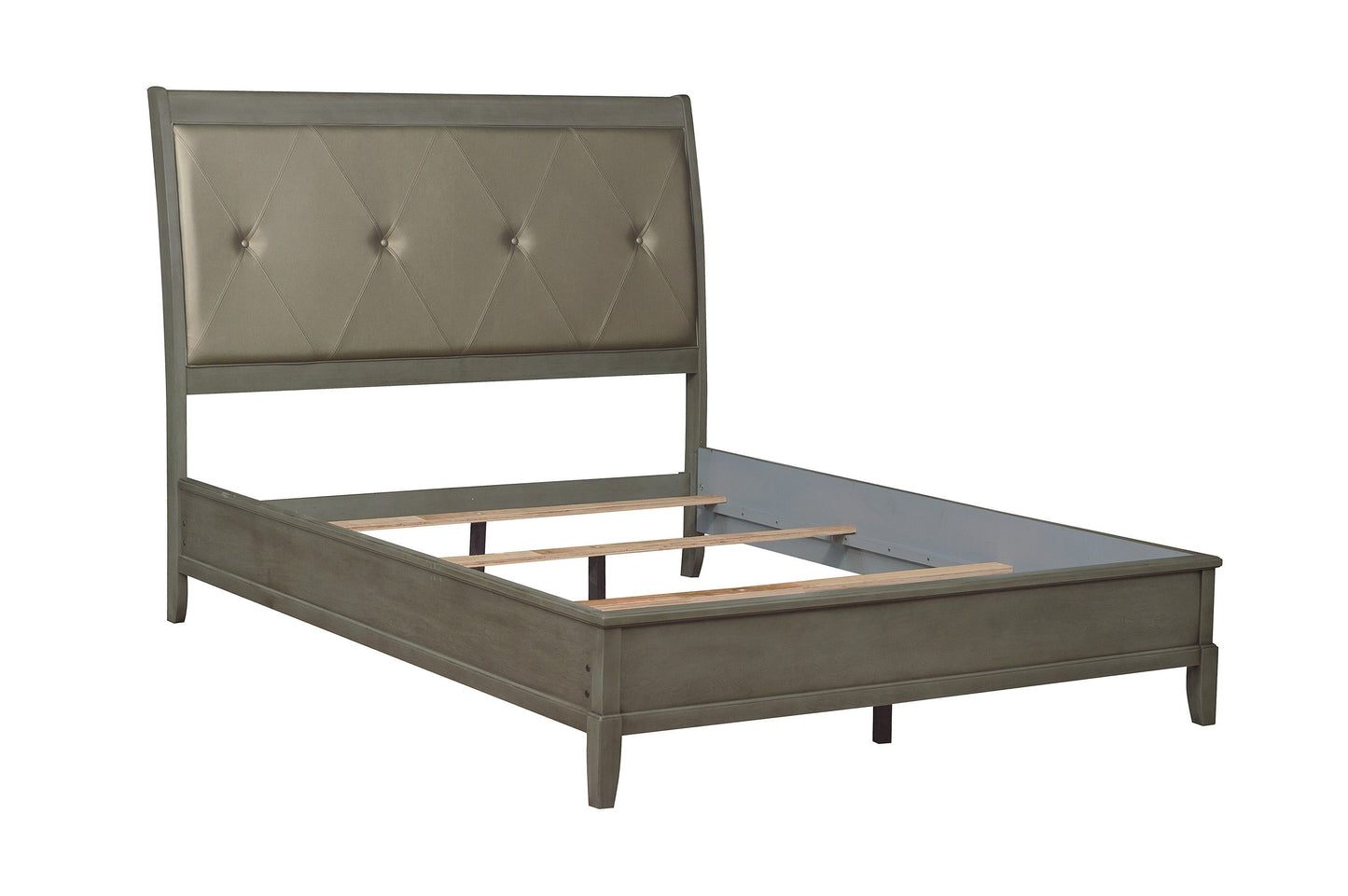 Cotterill Gray Queen Upholstered Panel Bed - SET | 1730GY-1 | 1730GY-2 | 1730GY-3 - Luna Furniture - Dallas Store