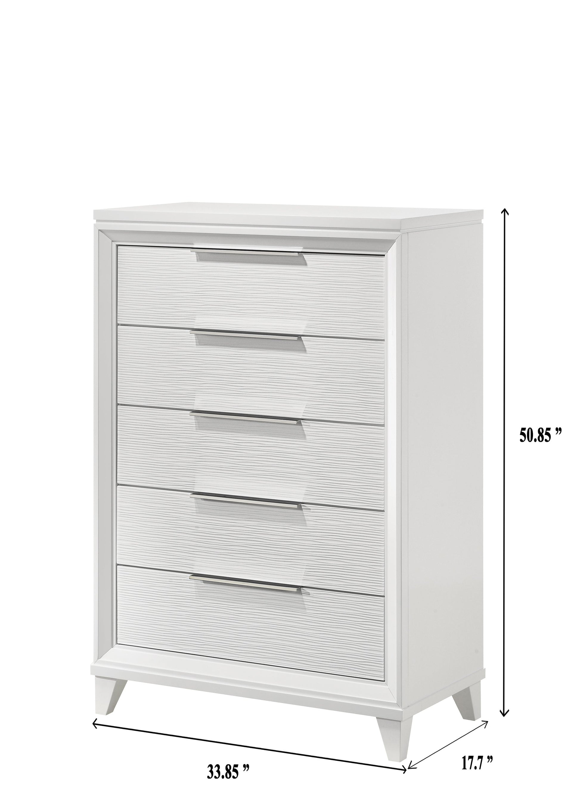 Cressida White Upholstered LED Panel Bedroom Set - SET | B7300-Q-HB | B7300-Q-FB | B7300-KQ-RAIL | B7300-2 | B7300-4 - Luna Furniture - Dallas Store