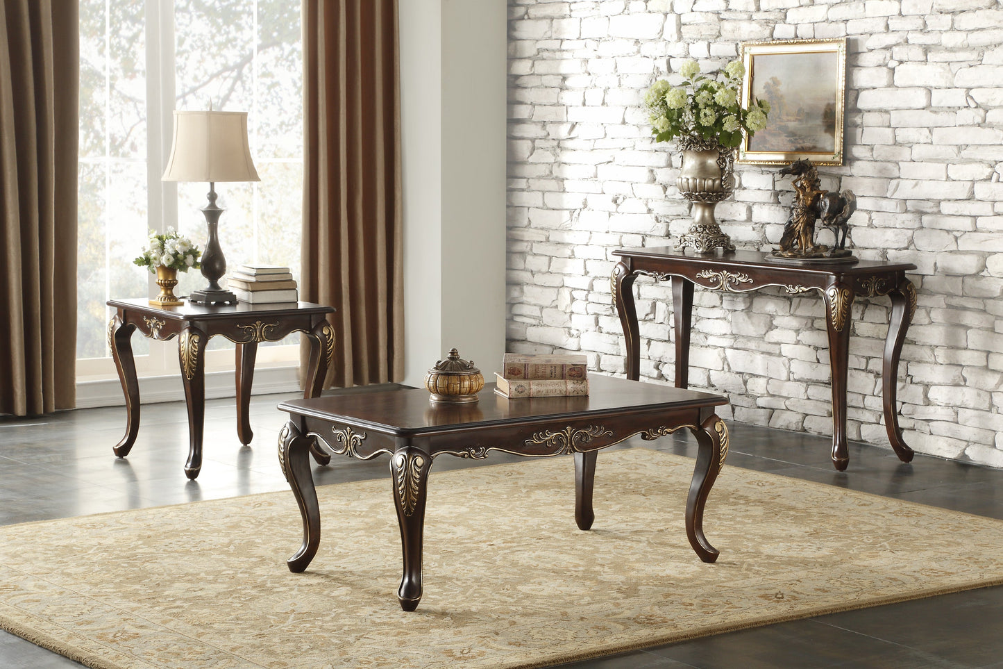 Croydon Brown Wood Cocktail Table - 9815-30 - Luna Furniture - Dallas Store