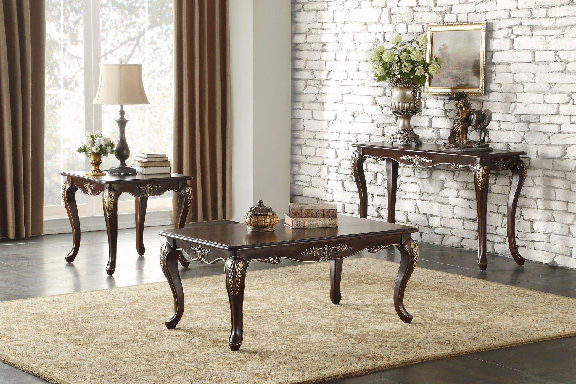 Croydon Brown Wood Cocktail Table - 9815-30 - Luna Furniture - Dallas Store